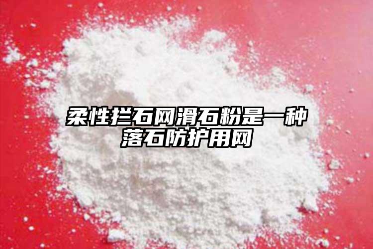 柔性攔石網(wǎng)滑石粉是一種落石防護用網(wǎng)